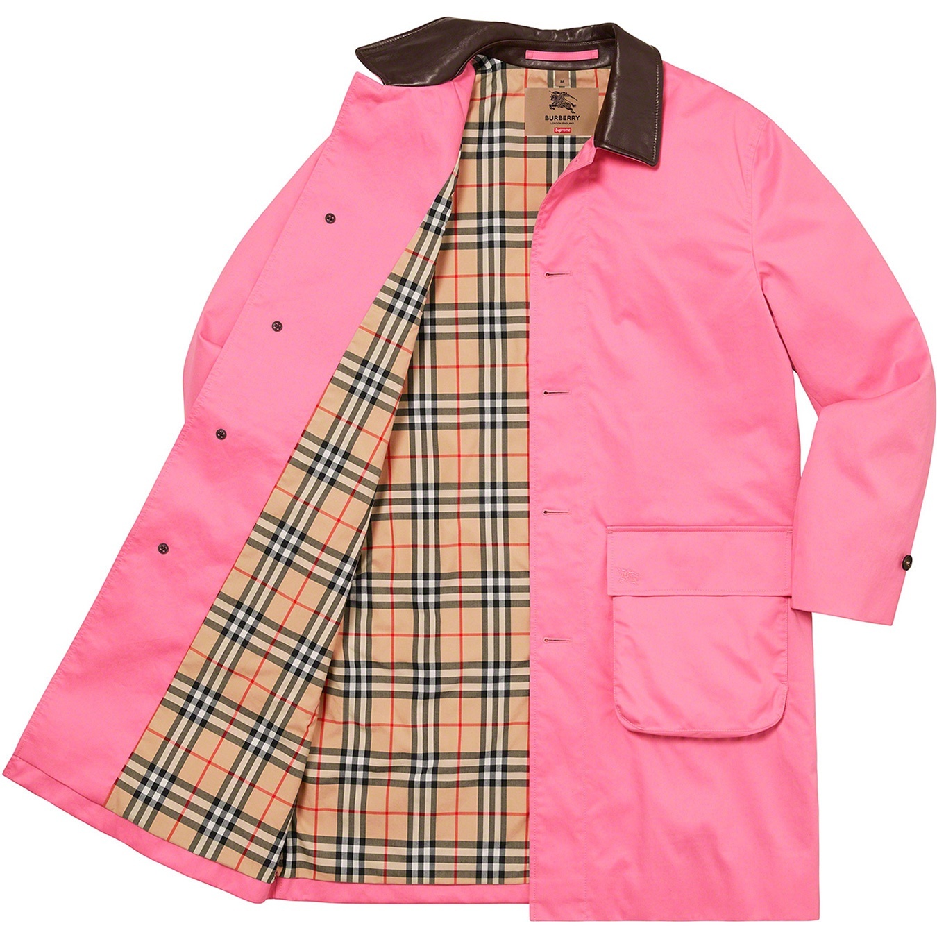 Supreme®/Burberry® Leather Collar Trench view 13